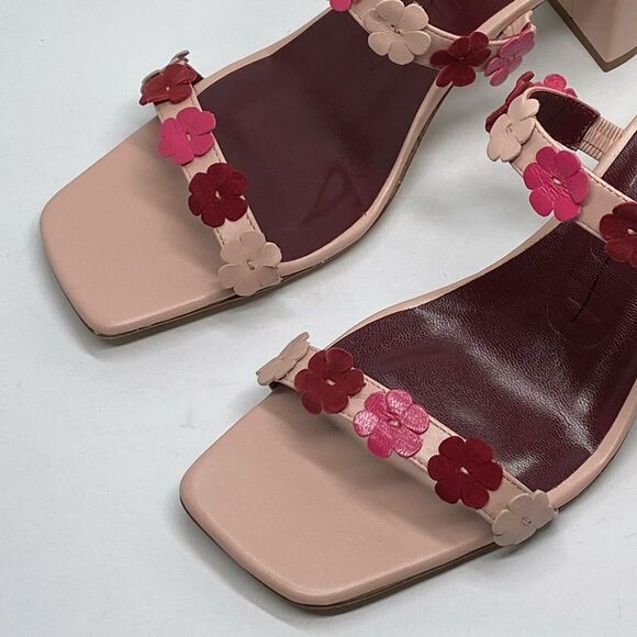 STAUD Floral Leather Sandals size 36.5 - Picture 5 of 11